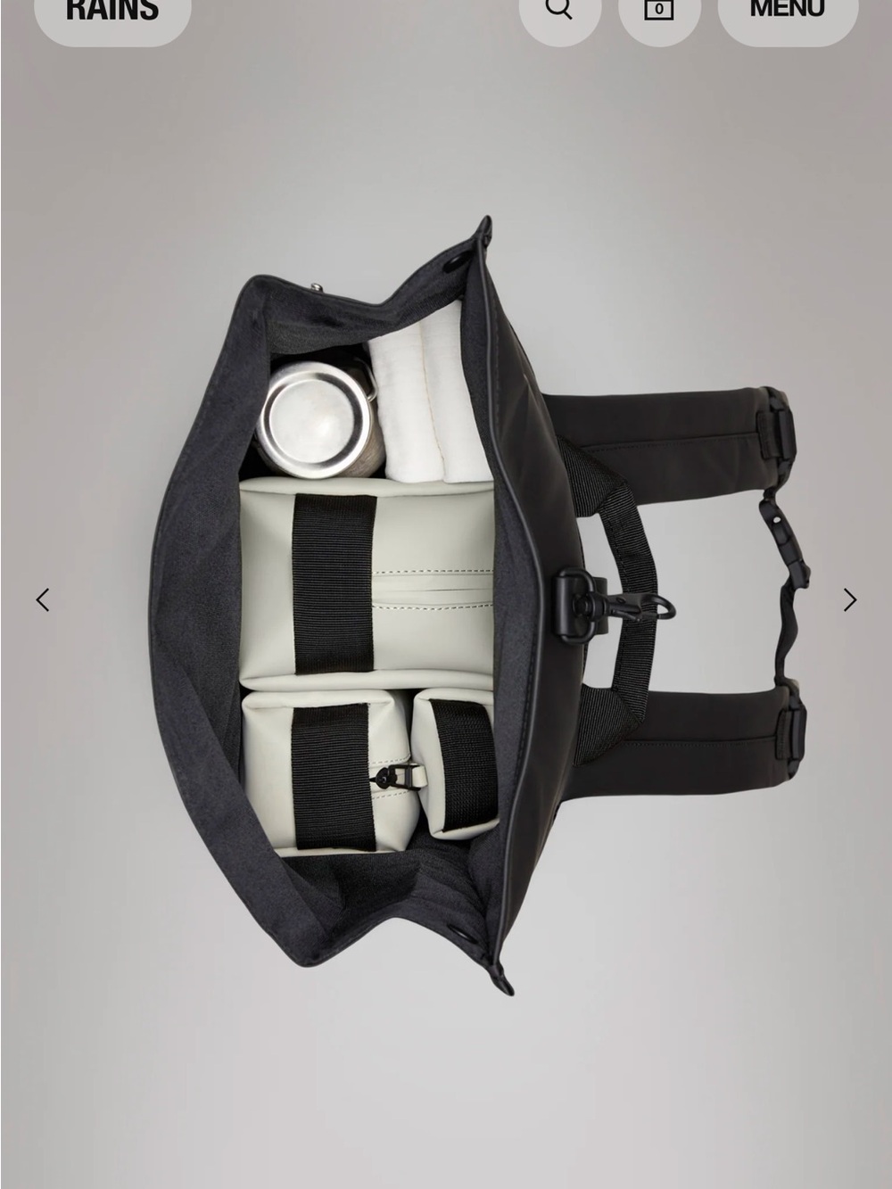 RAINS Rolltop Rucksack - Spray - Picture 3 of 7